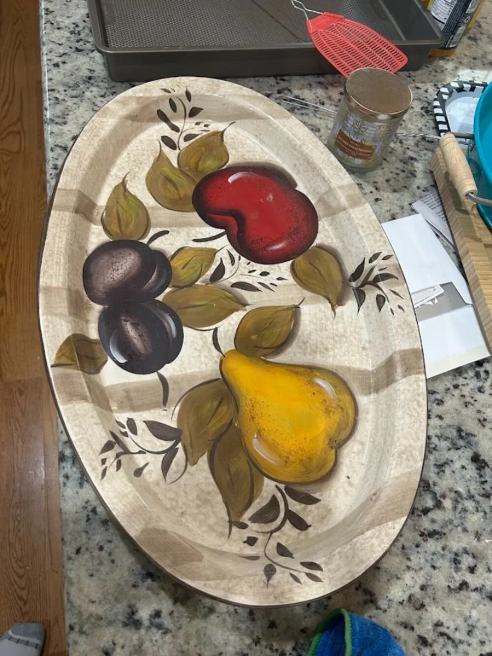 Oval Fruit Serving Tray
